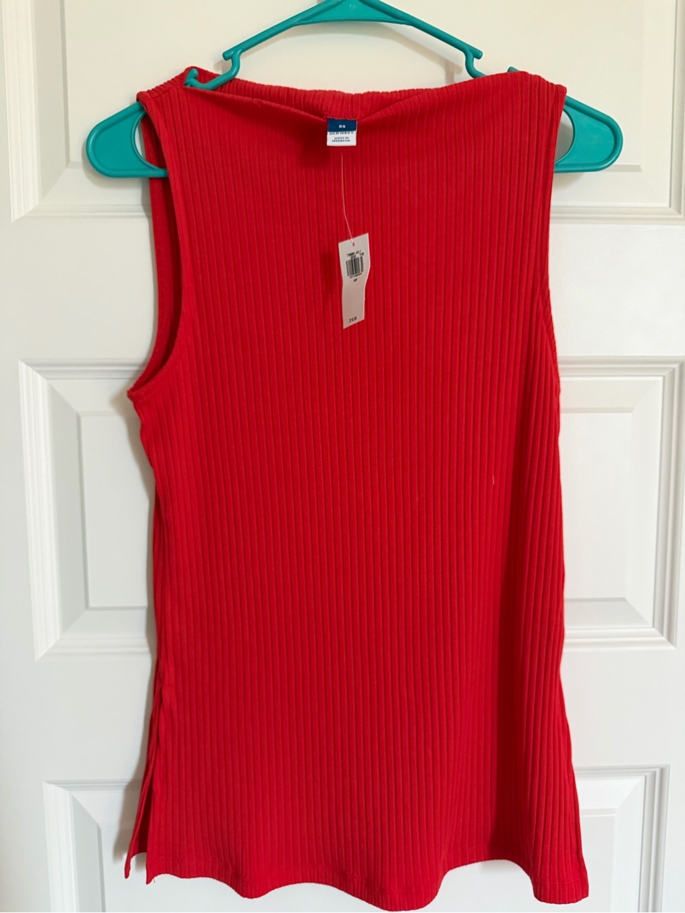 Old Navy Ribbed Sleeveless Red Tank